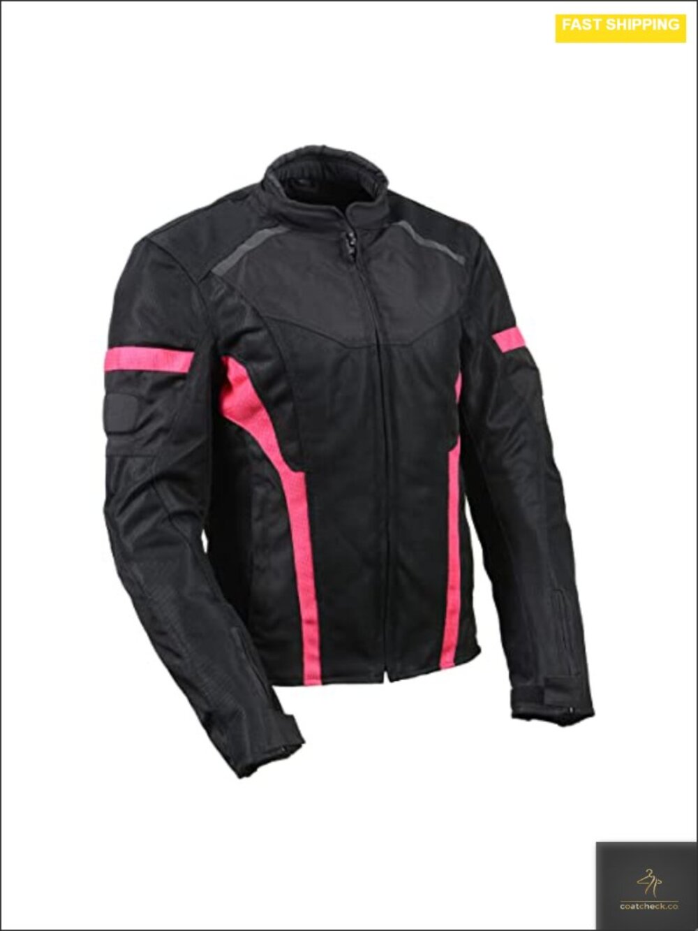 Women's Motorycle Jacket Mesh Textile Armored Racer